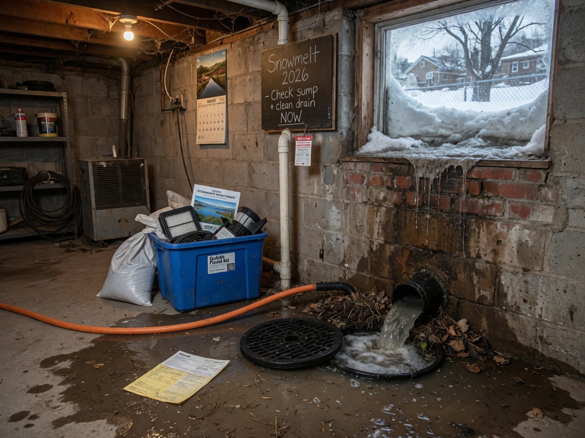 Spring Snowmelt and Basement Drain Backups in Duluth: 2026 Prep Guide