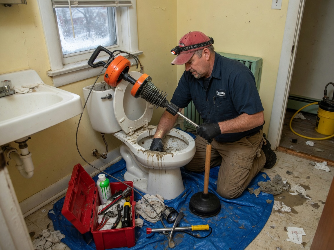 Clogged Toilet Repair in Duluth, MN