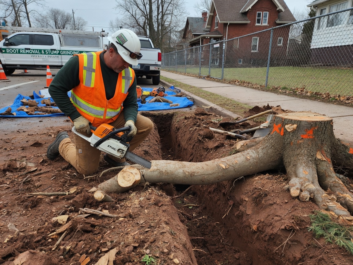 Tree Root Removal in Duluth, MN